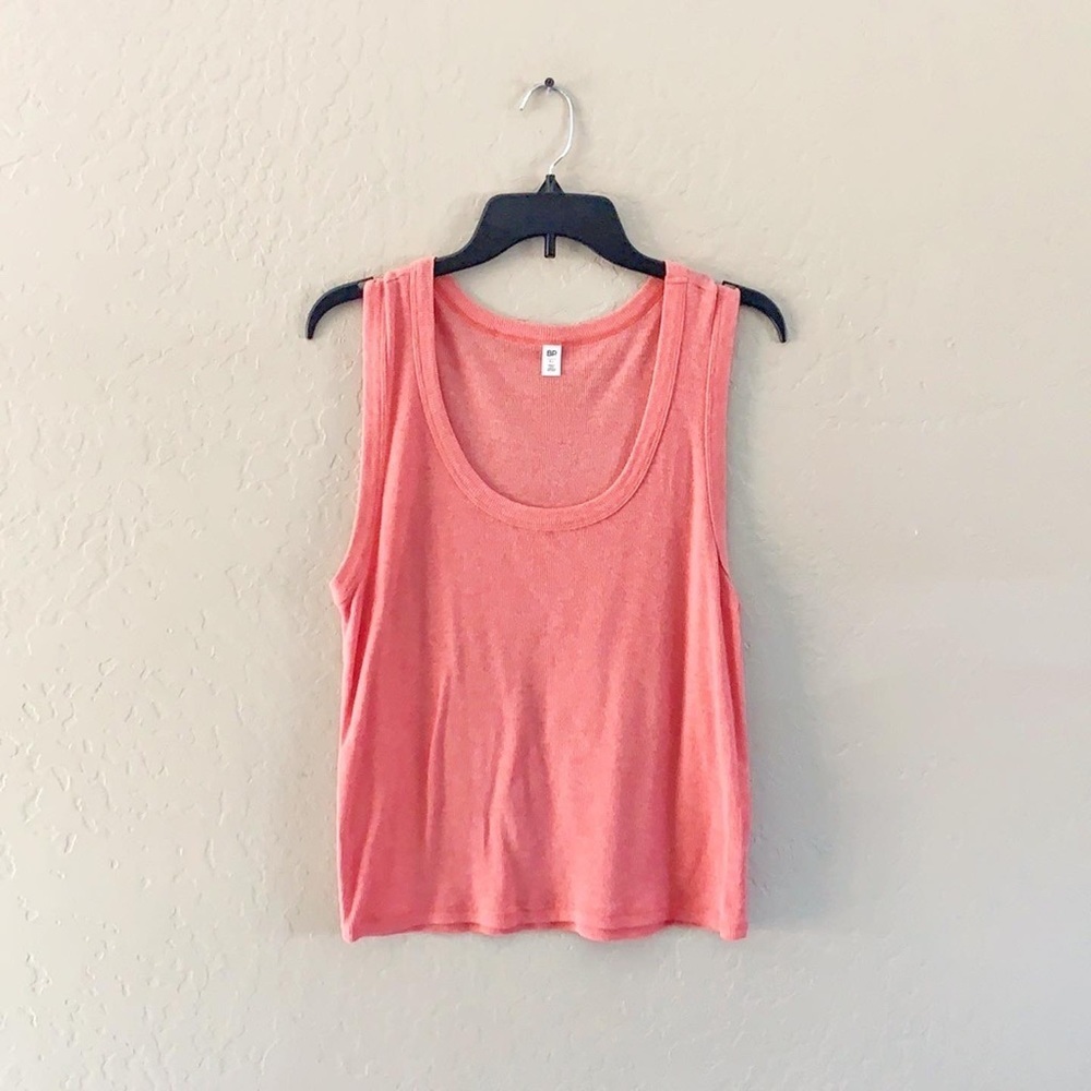 🌿Final Sale 
BP. Coral‎ Pink Ribbed Knit Tank